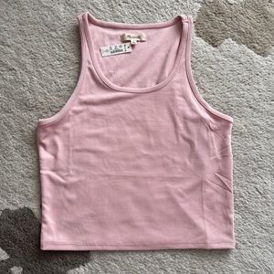 🆕 Madewell Drapey-Rib Crop Tank - Wisteria Dove size S